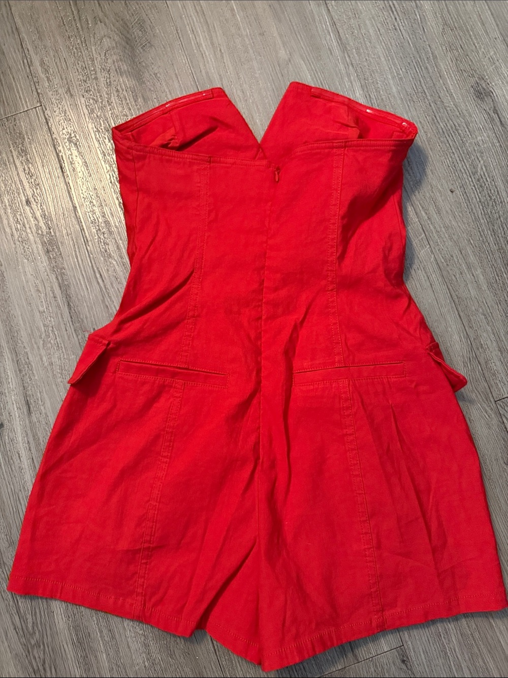 Anthropologie Strapless Red Blazer-Style Mini Dress.. - Picture 6 of 7
